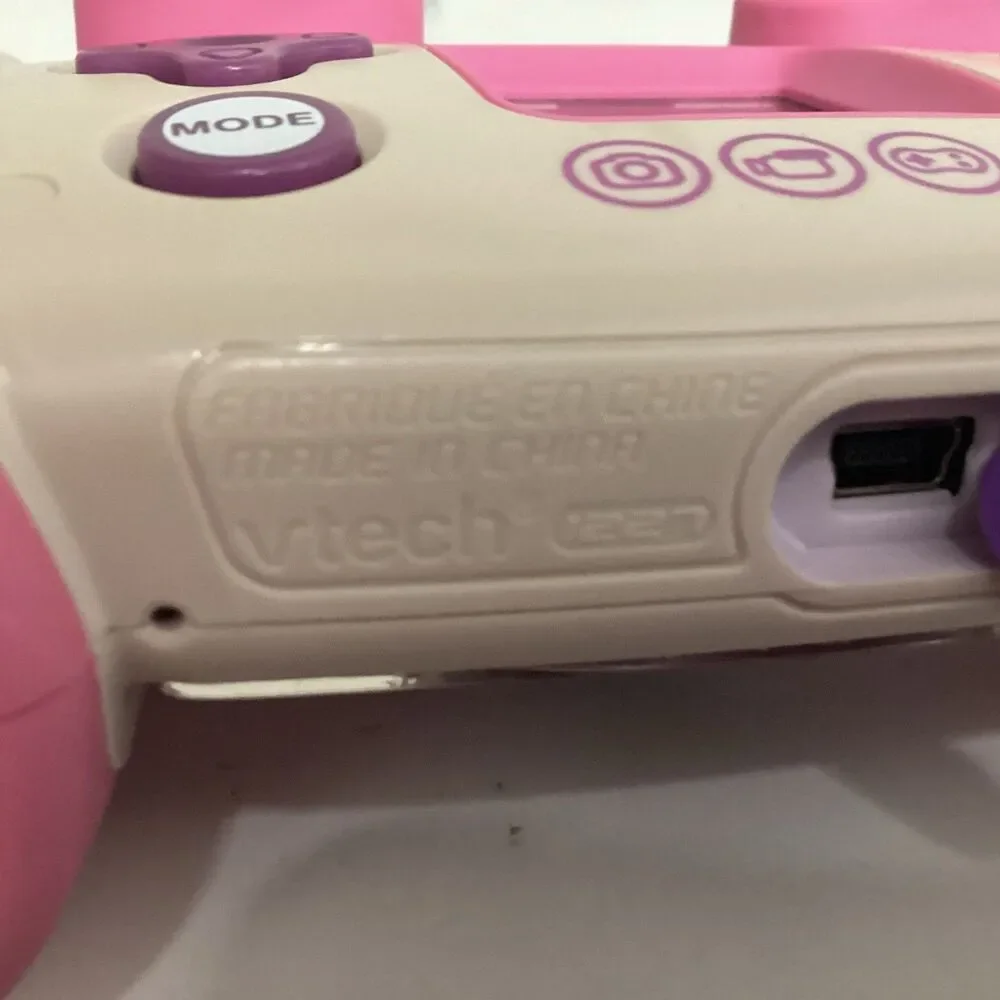 vtech kidizoom camera pink 1227 w/instruction booklet 2011 tested works